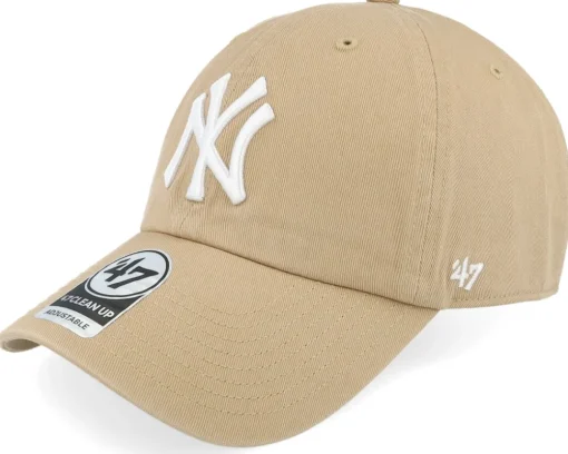 New York Yankees Clean Up Khaki Dad Cap - 47 Brand