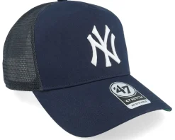 New York Yankees Mesh Hitch Navy/White A-frame Trucker - 47 Brand