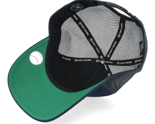 New York Yankees Mesh Hitch Navy/White A-frame Trucker - 47 Brand
