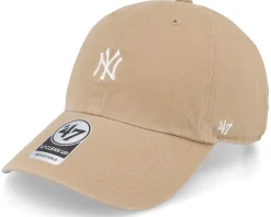 New York Yankees MLB Base Runner Clean Up Khaki Dad Cap - 47 Brand