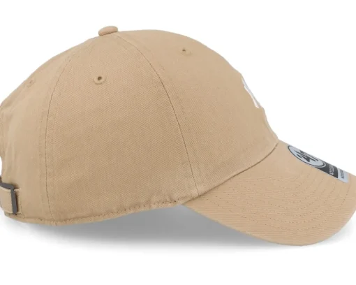 New York Yankees MLB Base Runner Clean Up Khaki Dad Cap - 47 Brand