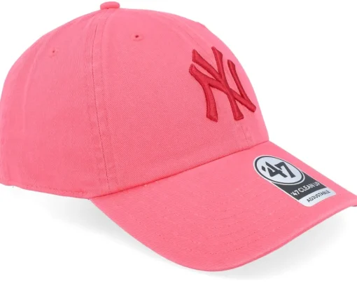 New York Yankees MLB Clean Up Cap Candy Apple Dad Cap - 47 Brand
