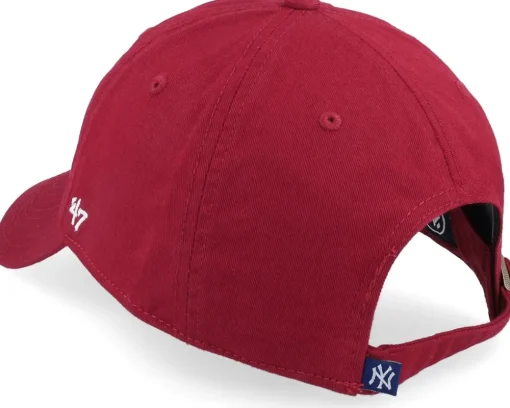 New York Yankees MLB Clean Up Razor Red Dad Cap - 47 Brand