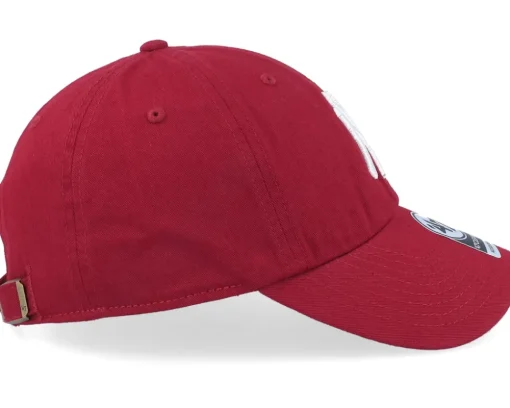 New York Yankees MLB Clean Up Razor Red Dad Cap - 47 Brand