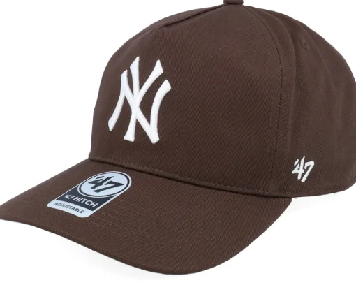 New York Yankees MLB Hitch Cap Brown A-frame Adjustable - 47 Brand