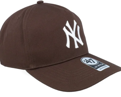 New York Yankees MLB Hitch Cap Brown A-frame Adjustable - 47 Brand