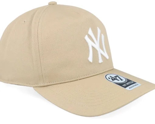 New York Yankees MLB Hitch Cap Khaki A-frame Adjustable - 47 Brand
