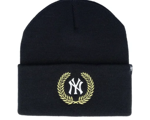 New York Yankees MLB Laurel Metallic Black Cuff - 47 Brand