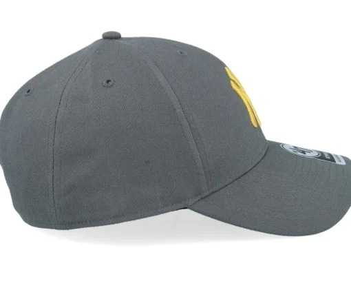 New York Yankees MLB Mvp Cap Charcoal/Gold Adjustable - 47 Brand