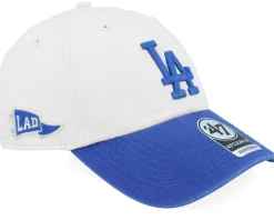 New York Yankees MLB Stand 47 Clean Up Bone/Navy Dad Cap - 47 Brand