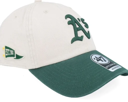 New York Yankees MLB Stand 47 Clean Up Bone/Navy Dad Cap - 47 Brand
