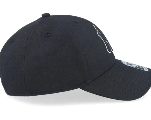New York Yankees Mvp Black/Black Adjustable - 47 Brand