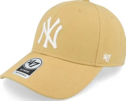 New York Yankees Mvp Light Tan Adjustable - 47 Brand