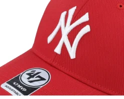 New York Yankees Raised Basic Mvp Red/White Adjustable - 47 Brand