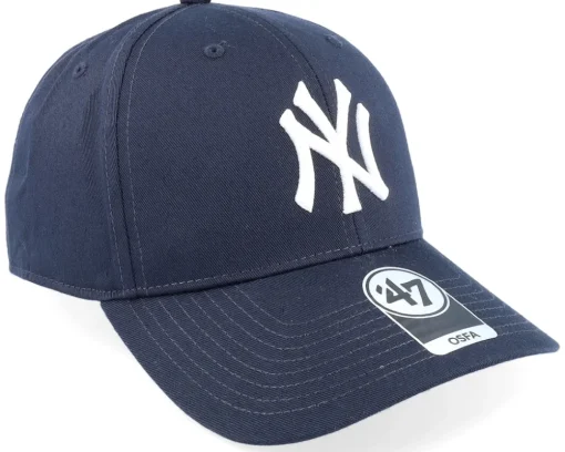 New York Yankees Raised Basic Mvp Navy/White Adjustable - 47 Brand