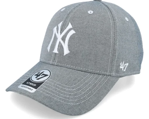 New York Yankees Refresh Mvp Undertow Gray Adjustable - 47 Brand