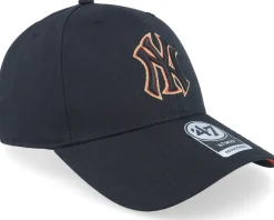 New York Yankees Rose Garden Under Mvp Black Adjustable - 47 Brand