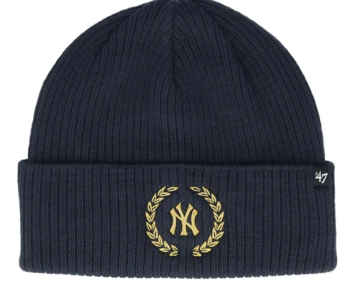 New York Yankees Sky High 47 Cuff Knit Beanie Navy Cuff - 47 Brand