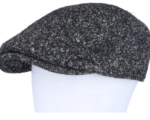 Newsboy Hat Black Beauty Flat Cap - Upfront