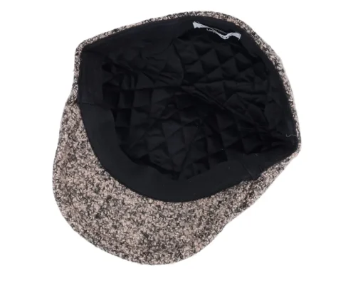 Newsboy Hat Pine Bark Flat Cap - Upfront
