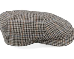 Newsboy Slim Cap Brown Flat Cap - Wigéns