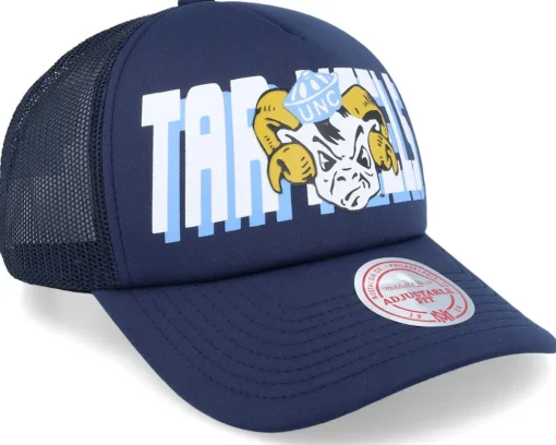 North Carolina Tar Heels Billboard Navy Trucker - Mitchell & Ness