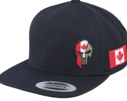 Norway Army Skull Black Snapback - Army Head
