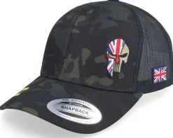 Norway Army Skull Multicam Black Trucker - Army Head