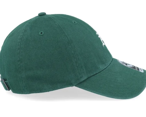 Oakland Athletics Base Runner Clean Up Dark Green Dad Cap - 47 Brand