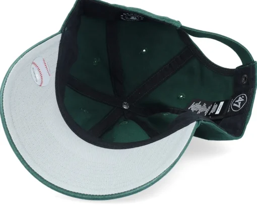 Oakland Athletics Base Runner Clean Up Dark Green Dad Cap - 47 Brand