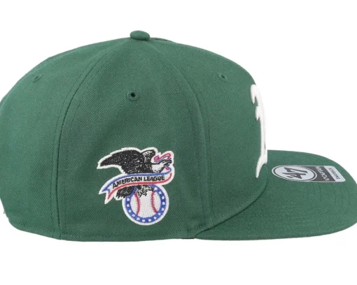 Oakland Athletics MLB Sure Shot Captain Dark Green Snapback - 47 Brand