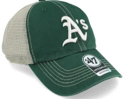 Oakland Athletics Trawler Clean Up Dark Green Dad Cap Trucker - 47 Brand