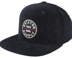 Oath Iii Black Corduroy Snapback - Brixton