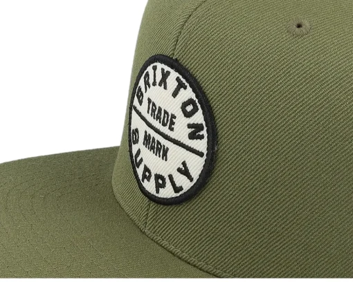 Oath III Olive Surplus/White Snapback - Brixton