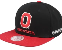 Ohio State Buckeyes Back In Action Black/Red Snapback - Mitchell & Ness