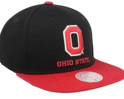 Ohio State Buckeyes Back In Action Black/Red Snapback - Mitchell & Ness