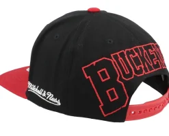 Ohio State Buckeyes Back In Action Black/Red Snapback - Mitchell & Ness