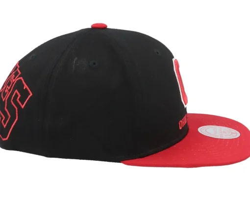 Ohio State Buckeyes Back In Action Black/Red Snapback - Mitchell & Ness