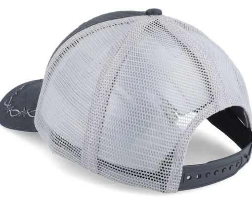 Oilskin Look With Mesh Back Grey/Black Trucker - John Deere