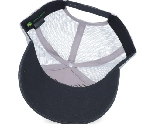 Oilskin Look With Mesh Back Grey/Black Trucker - John Deere