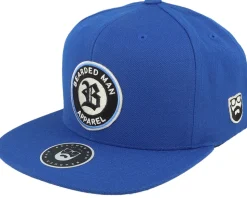 Old English B Patch Blue Snapback