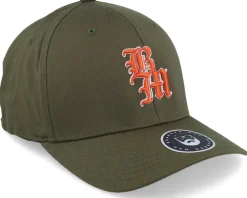 Old English Logo Olive Flexfit - Bearded Man