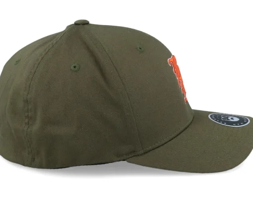 Old English Logo Olive Flexfit - Bearded Man