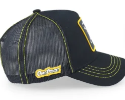 One Piece Logo Black Trucker - Capslab