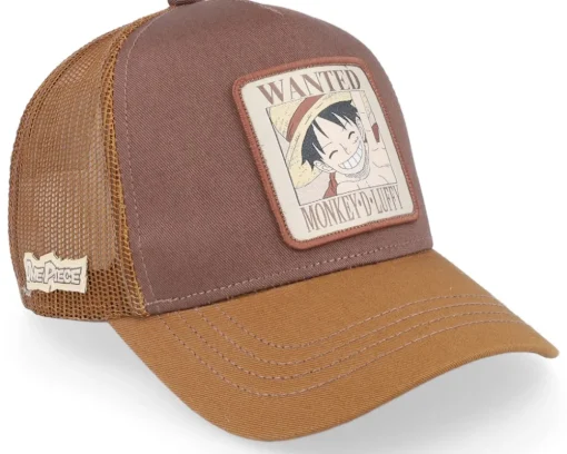 One Piece Logo Black Trucker - Capslab