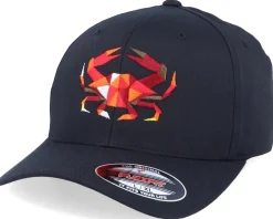 Orange Paper Crab Black Flexfit - Origami