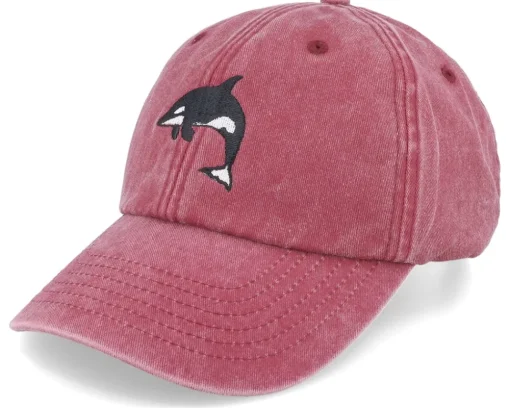 Orca Washed Red Dad Cap - Wild Spirit