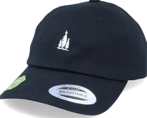 Organic Tiny Pine Trees Black Dad Cap - Wild Spirit