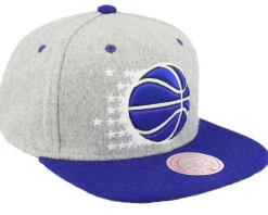 Orlando Magic Melton Patch Grey/Royal Snapback - Mitchell & Ness
