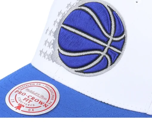 Orlando Magic Team 2 Tone 2.0 Pro White/Blue Adjustable - Mitchell & Ness